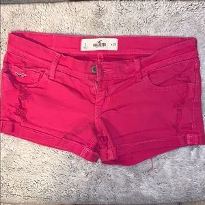 Pink Low Rise Hollister Shorts